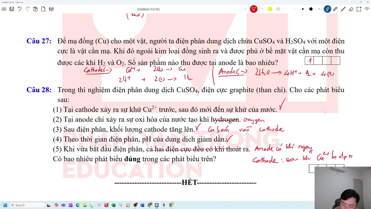 "TỔNG ÔN PIN ĐIỆN-ĐIỆN PHÂN "