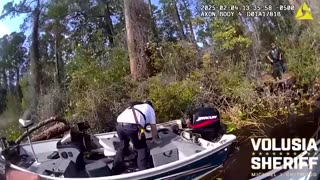 Florida deputies rescue unconscious man from spinning boat