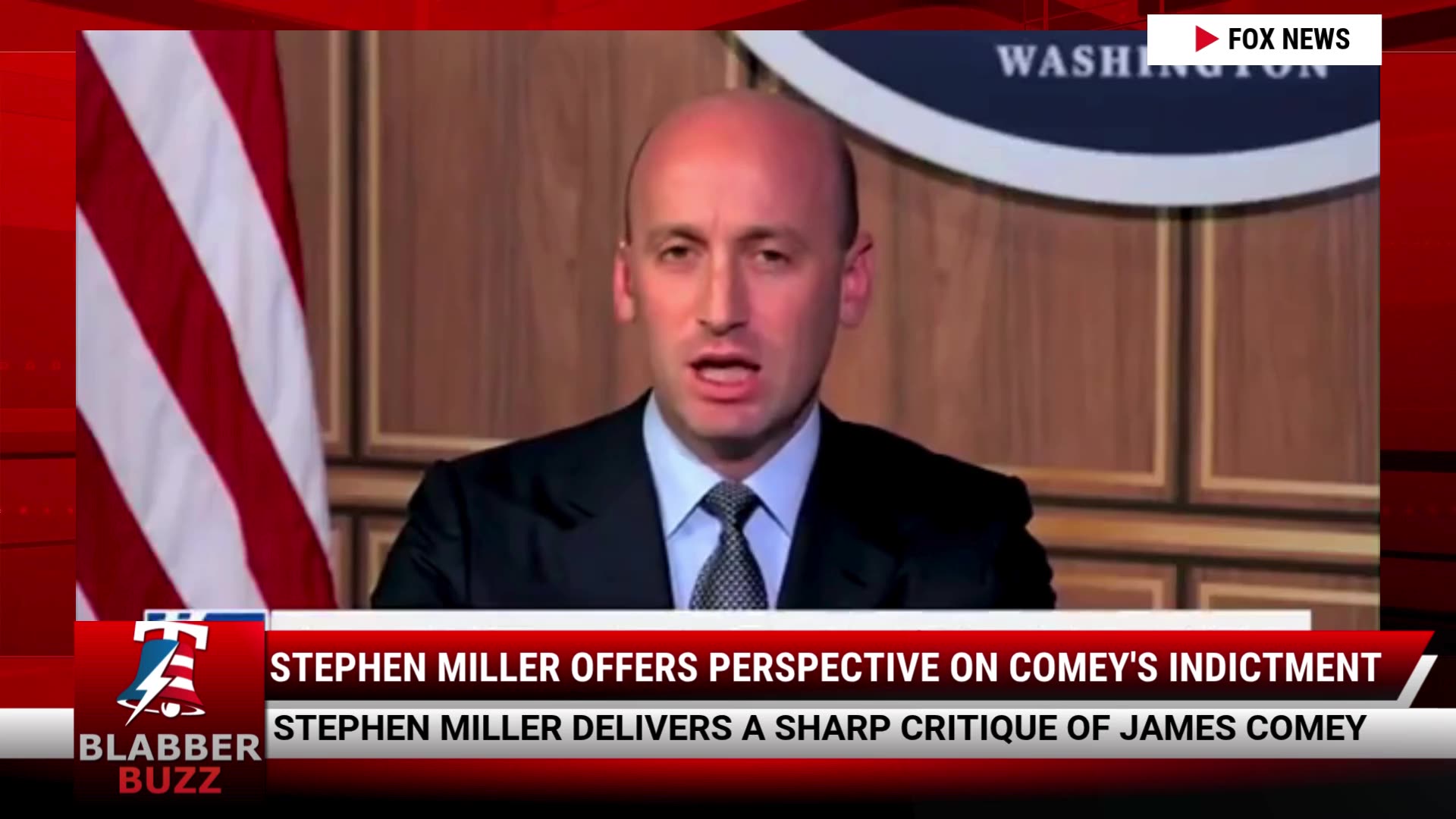 Stephen Miller Offers Perspective On Comeys Indictment