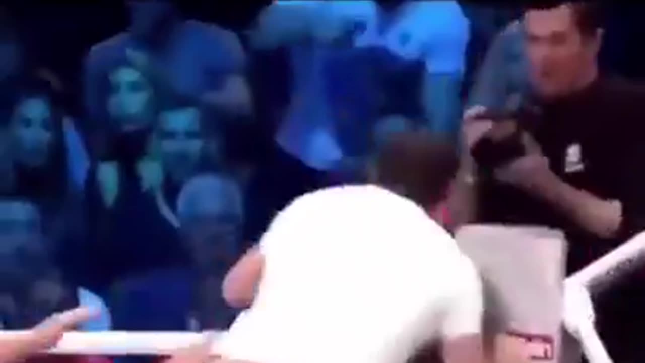 Disgusting Negro Sucker Punches Unsuspecting White Opponent in the Ring But Gets Some Payback