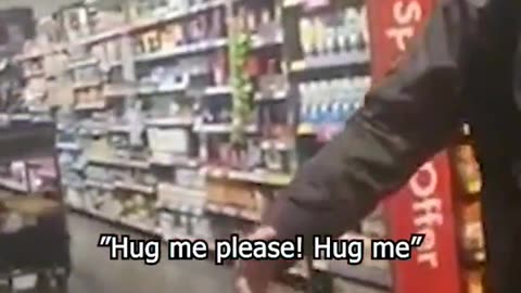 old man Migrant in Ireland follows two white women around saying hug me