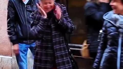 Mother and baby crying