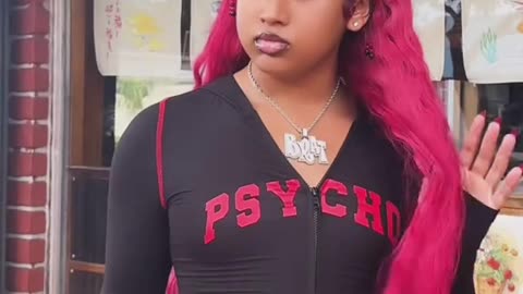 A brunette tgirl in america