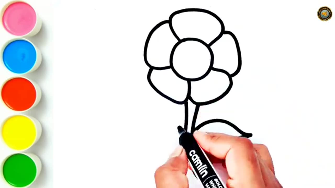 flower drawing kaise banate hain / how to draw flower / easy step by step flower drawing / By Arya