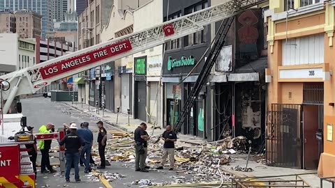 LAFD Chief Discusses Major Emergency Fire in Downtown L.A. that Injured 12 Firefighters