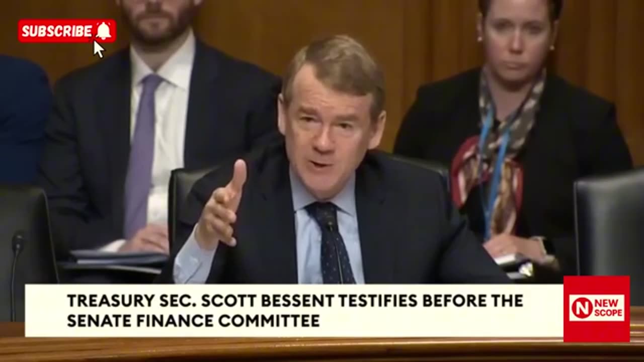 "Michael Bennet Explodes on Scott Bessent: 'Stop Lying to the American People!'"