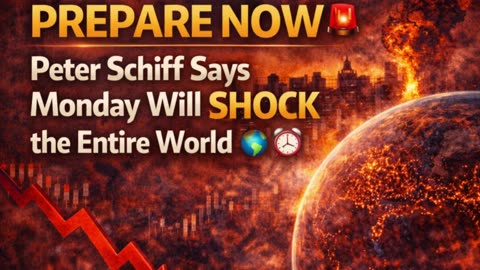 PREPARE NOW! Peter Schiff Says Monday Will SHOCK the Entire World 🚨🌍