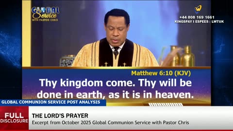 GLOBAL COMMUNION SERVICE WITH PASTOR CHRIS - OCTOBER EDITION 2025