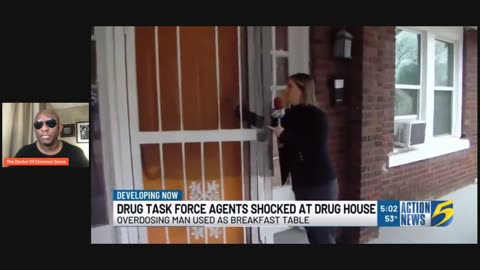 Task force says Overdosing man used as table during drug operation