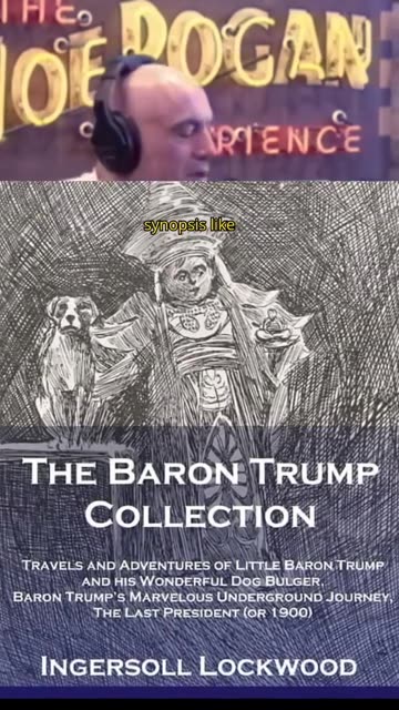 Book from 1900 about Baron Trump's Marvellous. Underground Journey