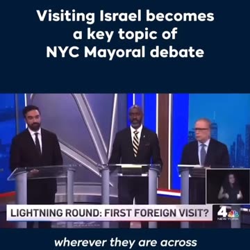 United States of Rothschild’s Israel 🇮🇱 ICYMI: Visiting Israel was a key topic at the NYC Mayoral debate