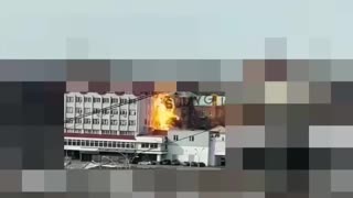 The moment of Shahed strike in Sumy