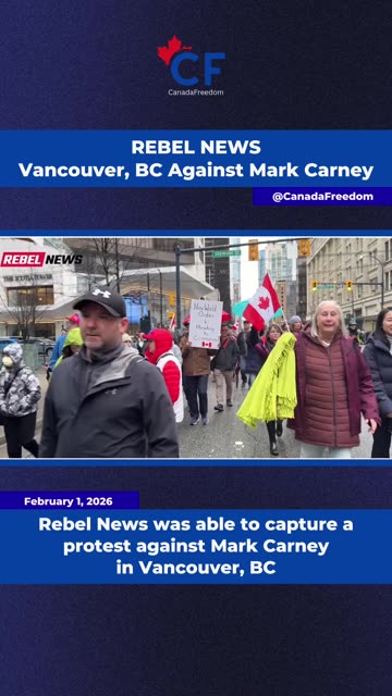 Vancouver, BC Protest Against Mark Carney