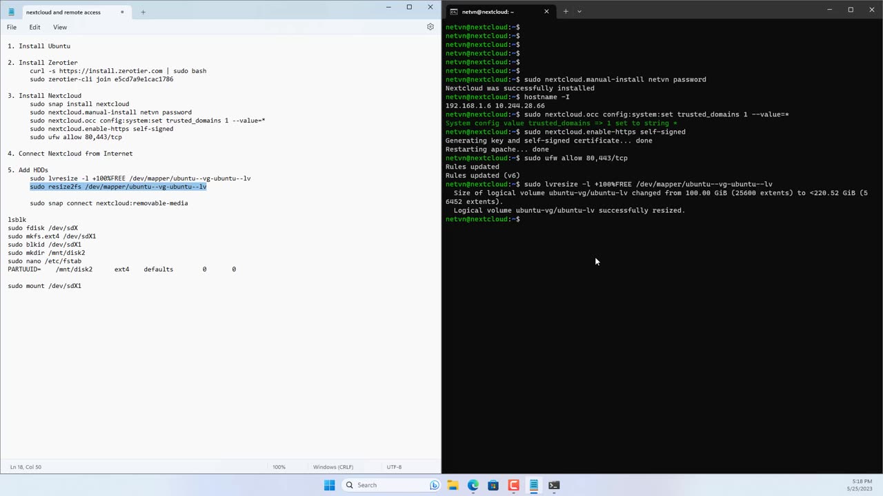 how to build a private cloud and remote access step by step