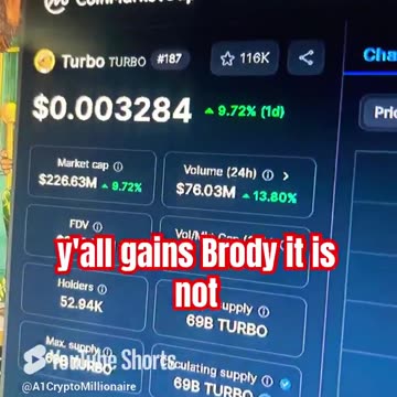 turbo crypto coin price prediction news today bull run #fyp