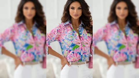 Floral Print Button-Down Shirt