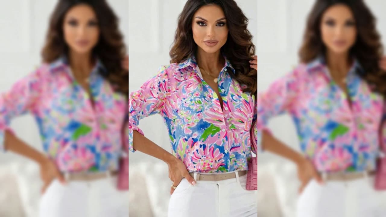 Floral Print Button-Down Shirt