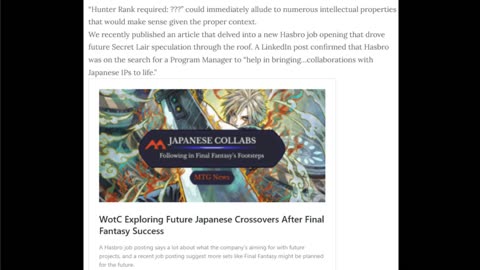 Monster hunting Secret Lair for MTG