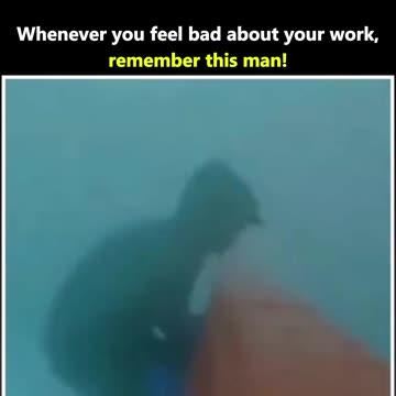 Whenever you feel bad about your work, remember this man!