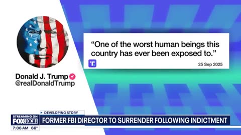 Former FBI director James Comey is expected to surrender Friday after being indicted on two charges