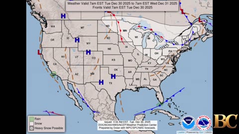 National Weather Forecast (December 30, 2025)