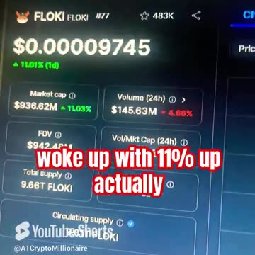 floki coin price prediction! #fyp