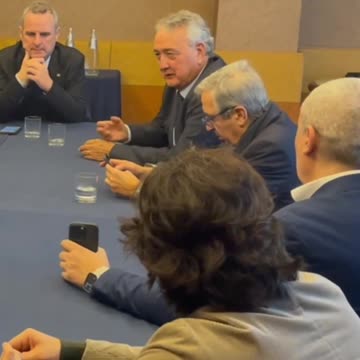 Berisha me kryetarin e Grupit Parlamentar të Forza Italia, Paolo Barelli