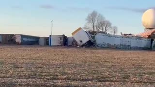 A 31-car CSX freight train carrying molten sulfur derailed in Todd County, Kentucky,