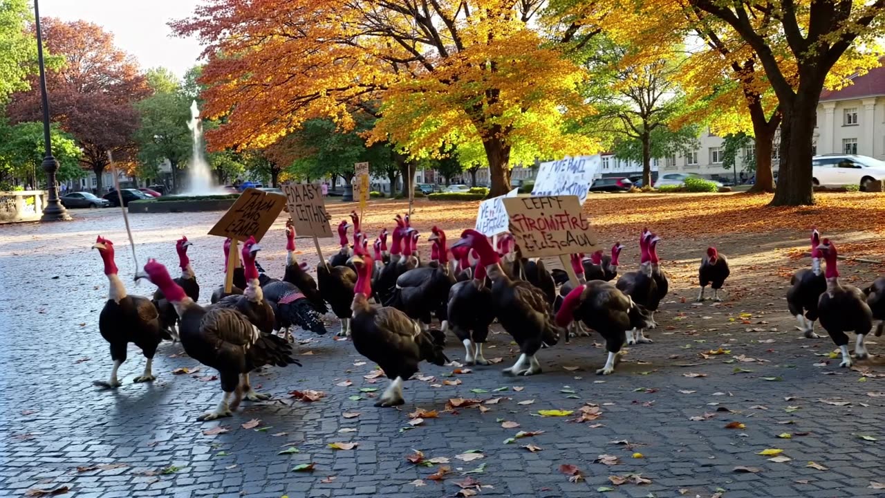 Turkeys against Thanksgiving.