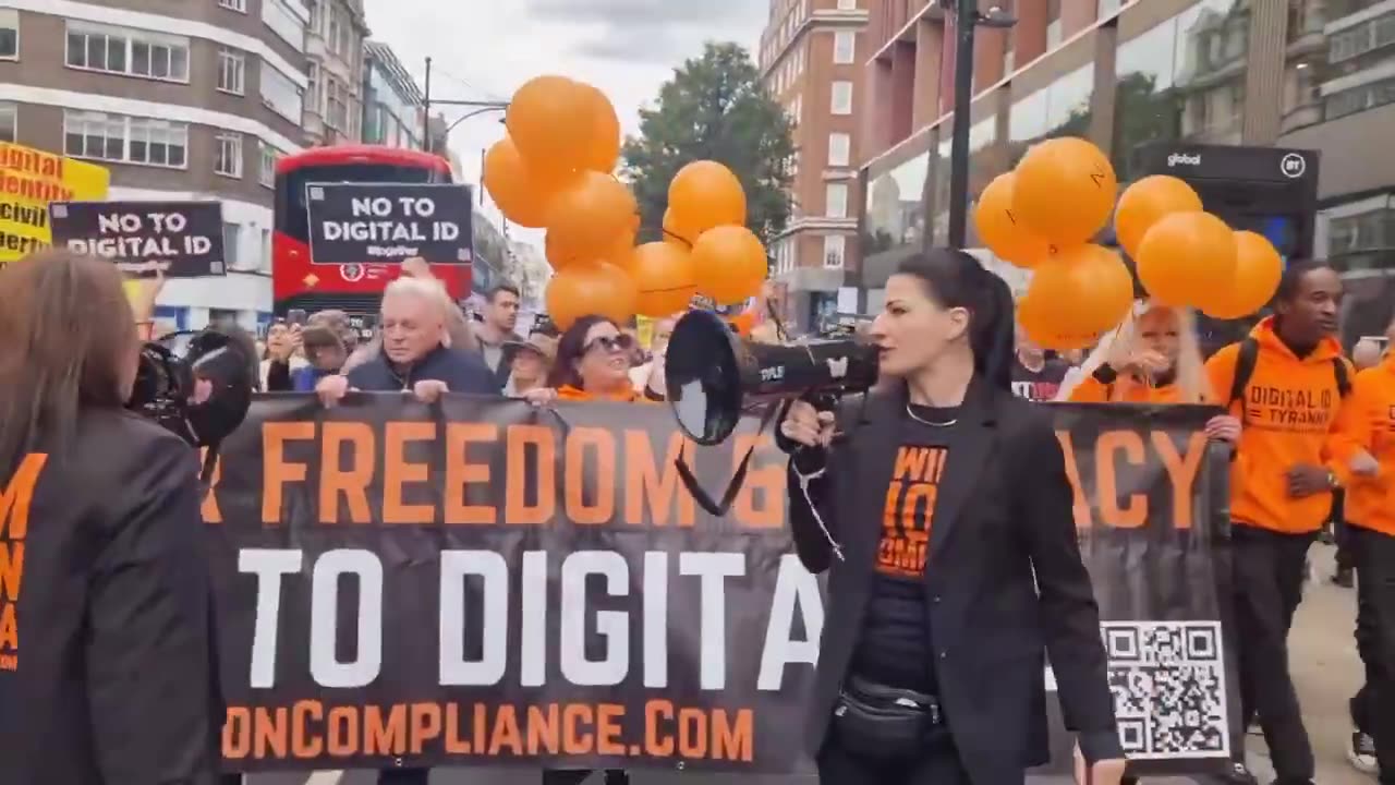 Dziś w Londynie: Masowy protest przeciwko nieprzestrzeganiu Digital ID.