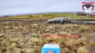 🛸💥 Ukraine Russia War | Russian Drone Strikes Enemy Pickup in Monachinovka | RCF