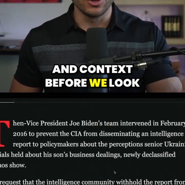 Biden Caught BLOCKING CIA Report on Hunter’s Ukraine Scandal
