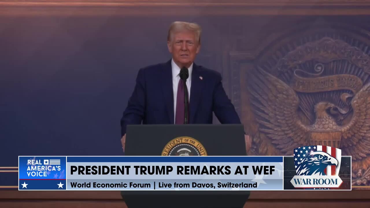 "President Trump Addresses The World Economic Forum"