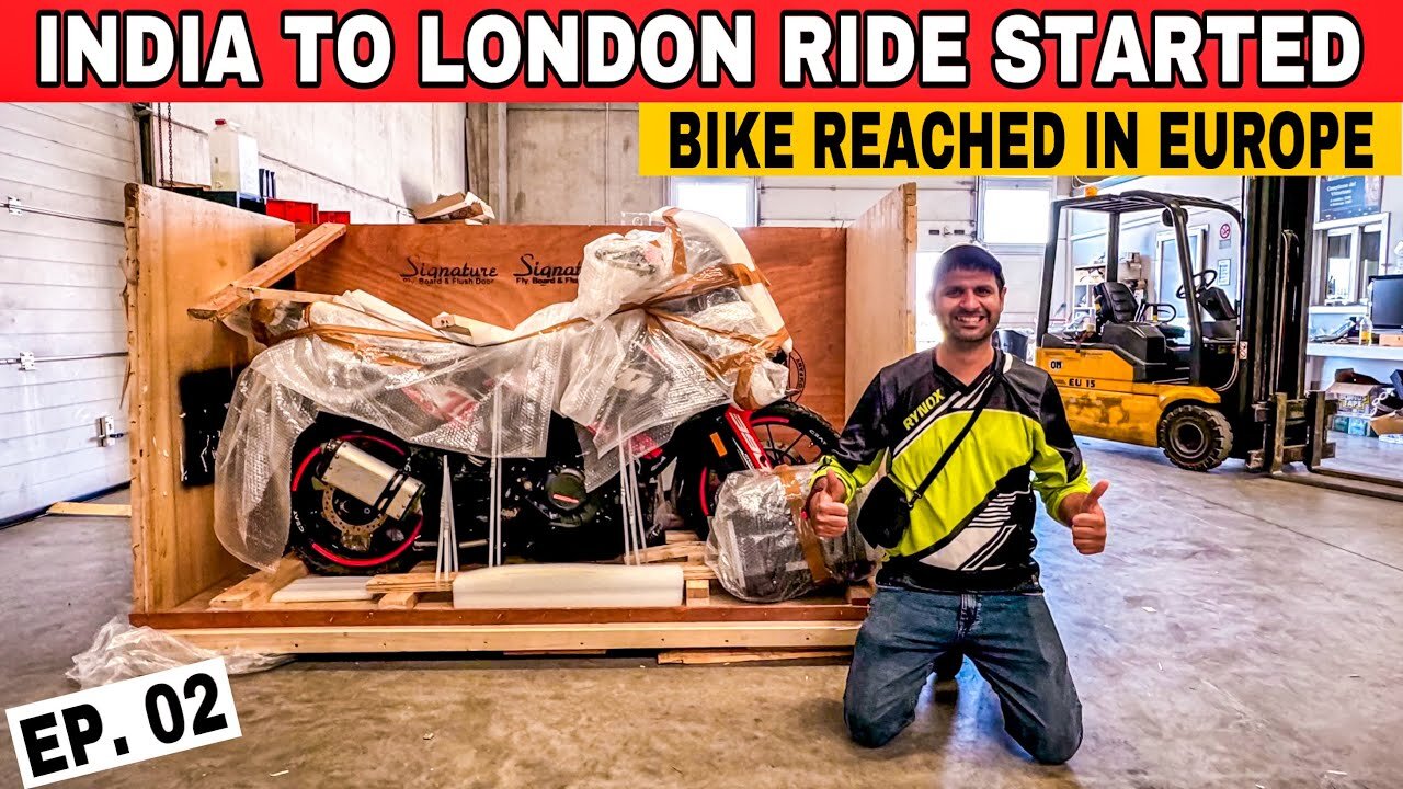 [S2 EP. 02] Finally Bikes Reached Europe ❤️ India 🇮🇳 to London 🏴󠁧󠁢󠁥󠁮󠁧󠁿 Ride Started 🤘🏻