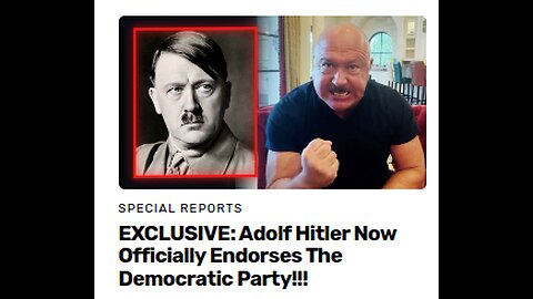 Adolf Hitler unterstützt offiziell die Demokratische Partei!
