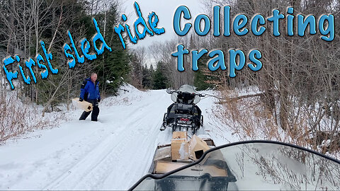 First sled ride collecting traps