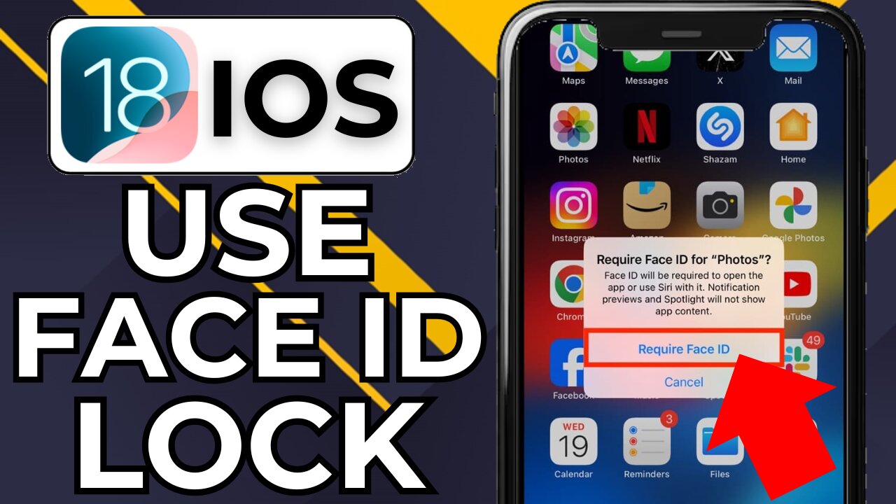 HOW TO LOCK APPS WITH FACE ID ON IPHONE IOS 18