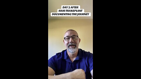 Day after my Hair Transplant