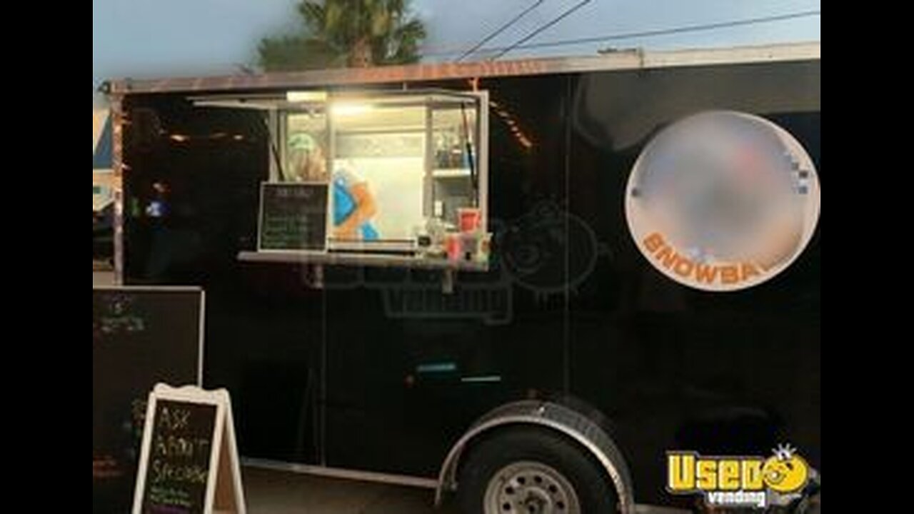 Turnkey - 2022 6' x 12' Shaved Ice Trailer | Snowball Trailer for Sale in Florida!