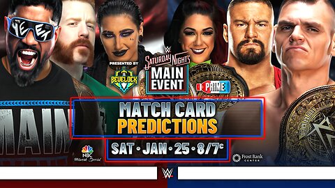 WWE Saturday Night's Main Event 2025 - Match Card Predictions [v3] | Bevelock