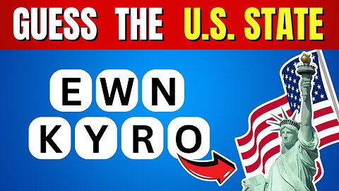 Can You Unscramble the 50 U.S. States? Only 1% Can Guess Them All! 🇺🇸 🦅🗽