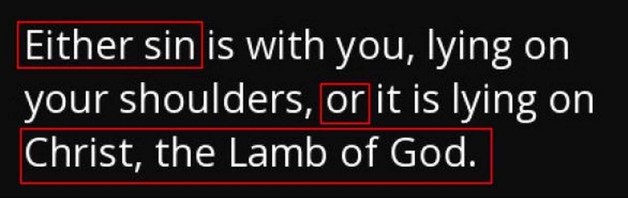 "One lamb of the first year" and THE "Lamb of God"!
