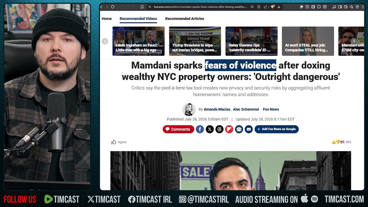 Mamdani DOXXES Building Owners, VIOLENCE FEARED | Tim Pool
