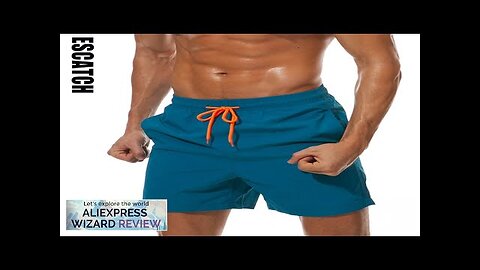 ESCATCH Man Swimwear Swim Shorts Trunks Beach Board Shorts Swimming Pants Swimsuits Review