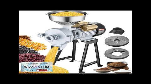 VEVOR 3000W Electric Grain Grinder Corn Wheat Flour Cereal Mill Wet Review