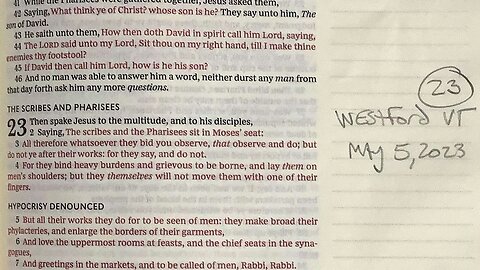 Matthew chapter 23
