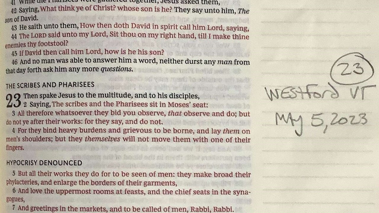 Matthew chapter 23