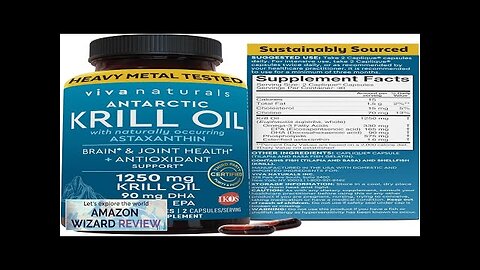 Viva Naturals Antarctic Krill Oil Omega 3 Fatty Acid Supplements 1250 mg Review