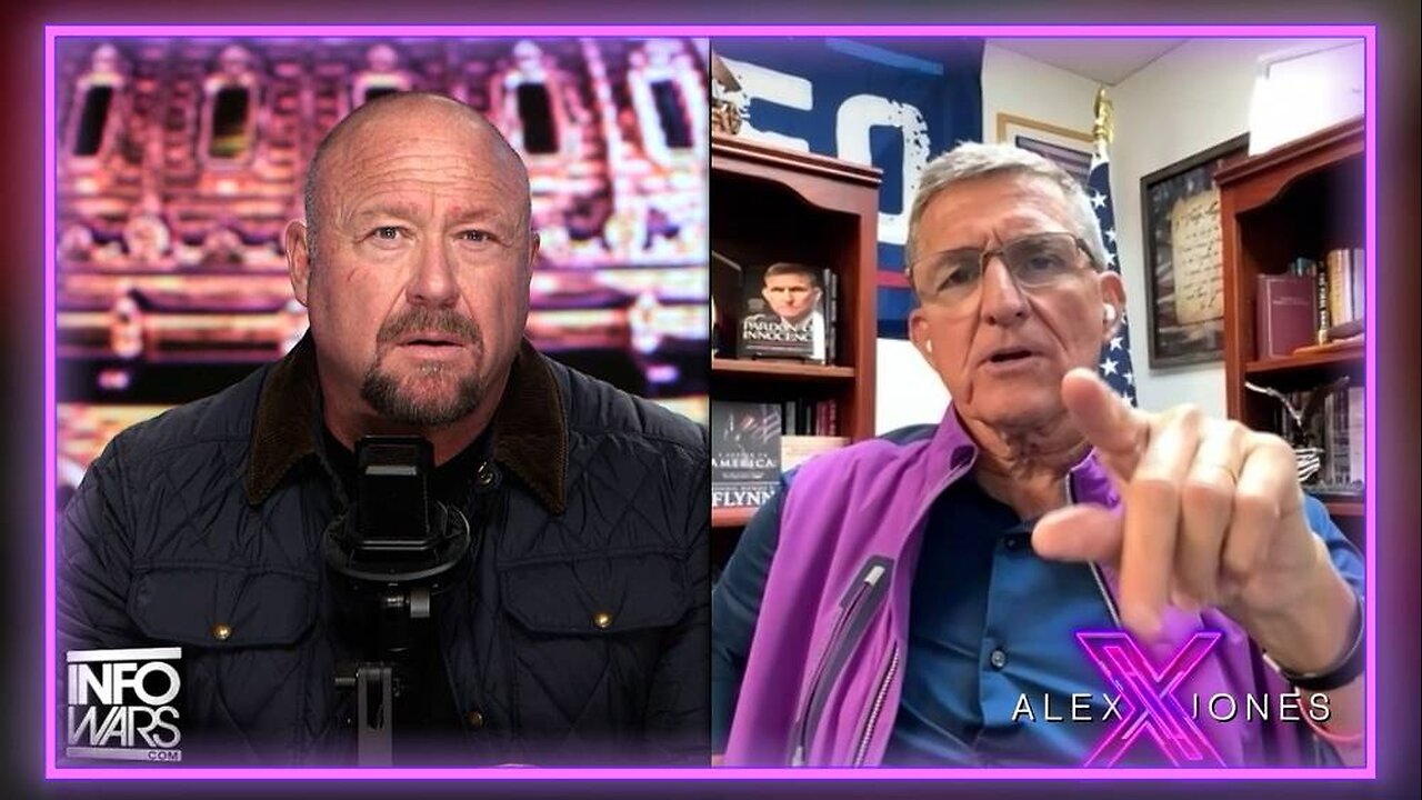 Alex Jones & General Flynn Warn Globalists Planning To Launch Thousands of Terror Attacks - Full Interview 11/10/25