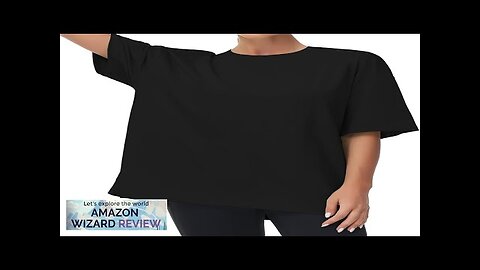 THE GYM PEOPLE Women's Casual Oversized T-Shirts Summer Crewneck Short Sleeve Workout Review